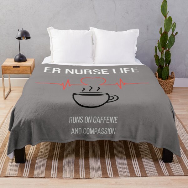 Item preview, ER Nurse Life, Runs on Caffeine and Compassion Gift designed and sold by Zyvora-merch.