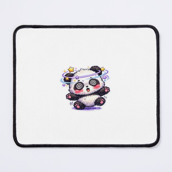Item preview, Dizzy Panda Sticker Kawaii Funny Reaction Animal Meme for Students & Gen Z designed and sold by CutePrintCorner.