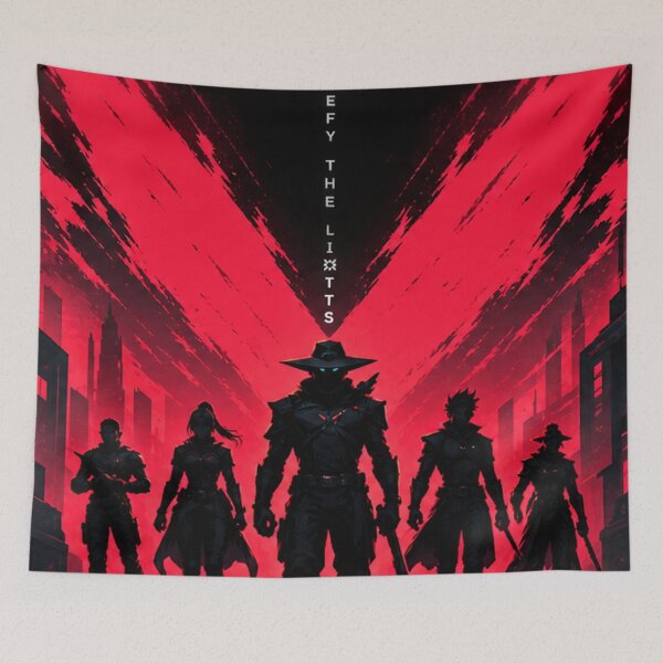 Item preview, Red Valorant Squad – Defy the Limits Gaming Poster designed and sold by NBT-NOVA.
