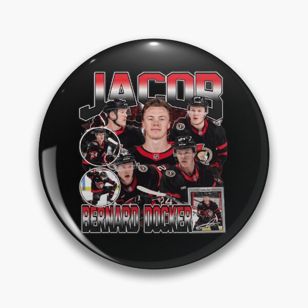 Item preview, Jacob Bernard-Docker Ottawa Hockey Player Retro Collage Graphic designed and sold by WendyFros39809.