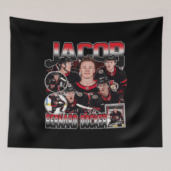 Item preview, Jacob Bernard-Docker Ottawa Hockey Player Retro Collage Graphic designed and sold by WendyFros39809.
