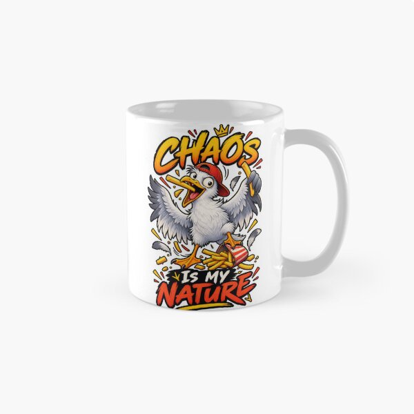 Item preview, Chaos Is My Nature Funny Seagull designed and sold by Trendy-Artistry.