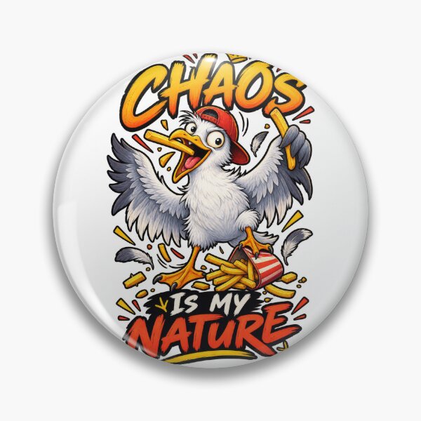 Item preview, Chaos Is My Nature Funny Seagull designed and sold by Trendy-Artistry.