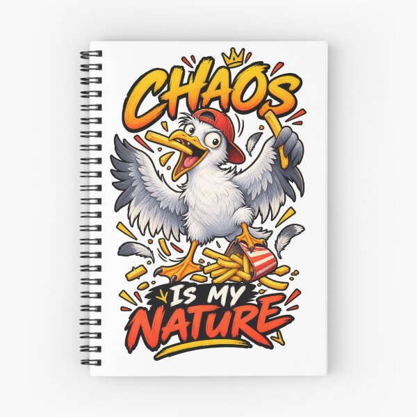 Item preview, Chaos Is My Nature Funny Seagull designed and sold by Trendy-Artistry.