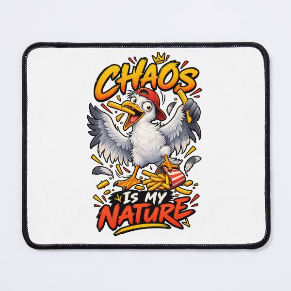 Item preview, Chaos Is My Nature Funny Seagull designed and sold by Trendy-Artistry.