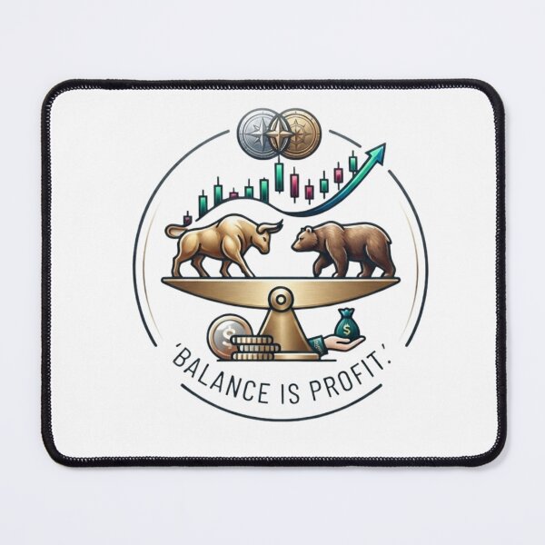 Item preview, Professional Bull aur Bear Trading Logo - Stock Market Emblem designed and sold by BS Creations.