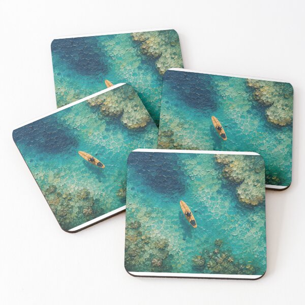 Item preview, Turquoise Lagoon – Aerial Paddle Adventure designed and sold by H-Tsvetkova.