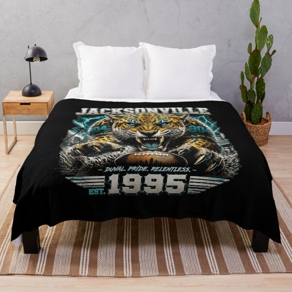 Item preview, Jacksonville Skeleton Football Rider Jaguar Retro Tee designed and sold by KyleStaff82779.