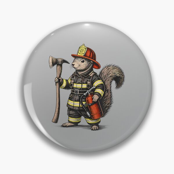 Item preview, Firefighter Squirrel Firefighter Squad Proud Fireman Animal designed and sold by ArleneRowe.