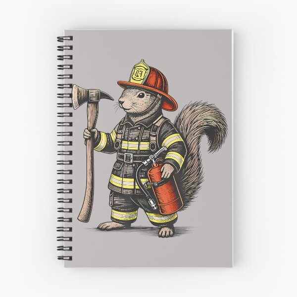 Item preview, Firefighter Squirrel Firefighter Squad Proud Fireman Animal designed and sold by ArleneRowe.