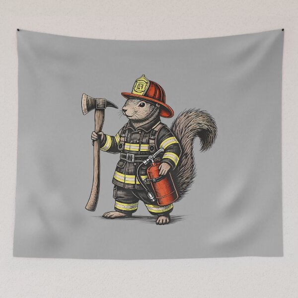 Item preview, Firefighter Squirrel Firefighter Squad Proud Fireman Animal designed and sold by ArleneRowe.