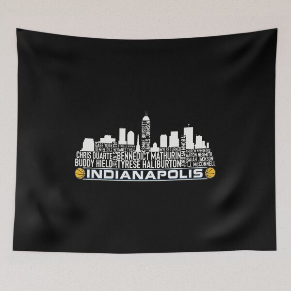 Item preview, Indianapolis Football Skyline 2023 Player Names Tee designed and sold by JohnCurti54829.