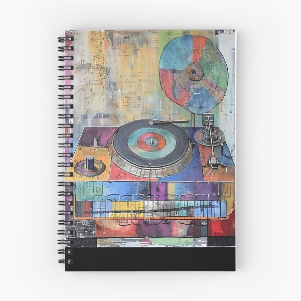 Item preview, Retro Turntable with Abstract Elements designed and sold by betsupha218.