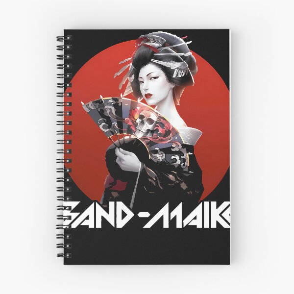 Item preview, Band Maiko Japanese Geisha Skull designed and sold by Bludragon07.