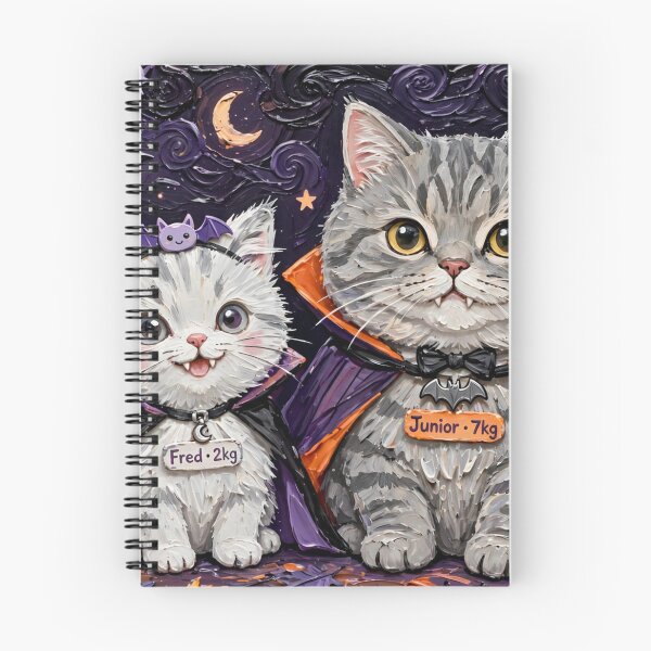 Item preview, Freda & Junior Vampire Duo - Cute Halloween Kittens designed and sold by MAISON SYLVIE.