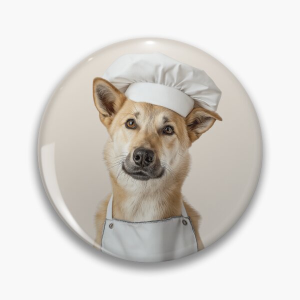 Item preview, Canaan Dog Chef Funny Cooking Apron Hat Cute Pet Portrait designed and sold by LazyOwlStore.