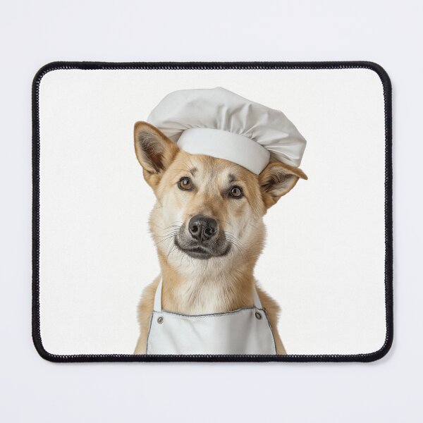 Item preview, Canaan Dog Chef Funny Cooking Apron Hat Cute Pet Portrait designed and sold by LazyOwlStore.
