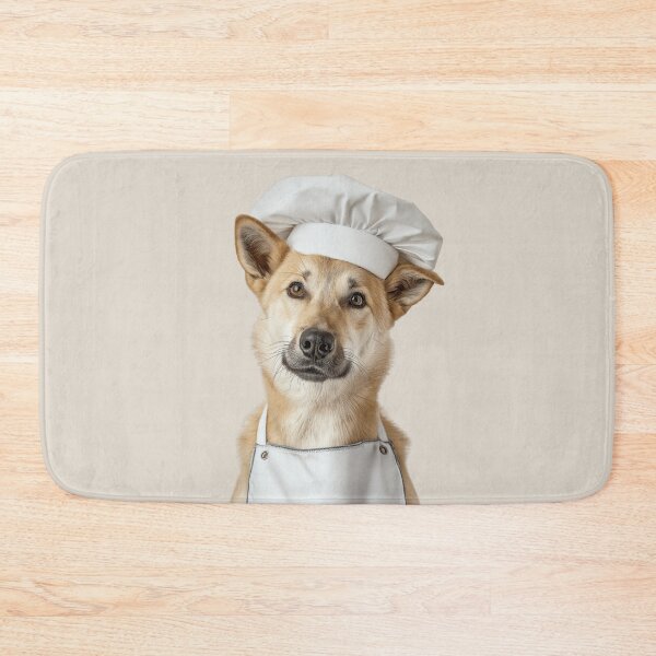 Item preview, Canaan Dog Chef Funny Cooking Apron Hat Cute Pet Portrait designed and sold by LazyOwlStore.