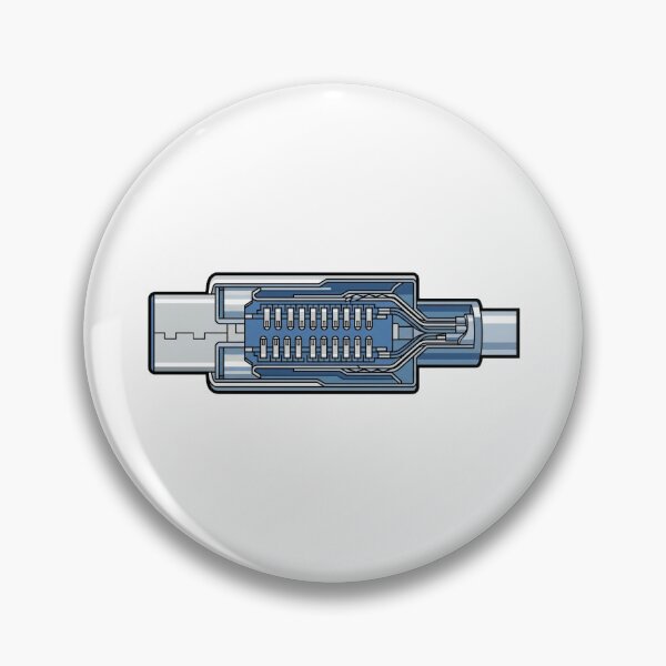 Item preview, USB-C Connector Cutaway - Custom Cable Keyboard Art designed and sold by Node & Switch.