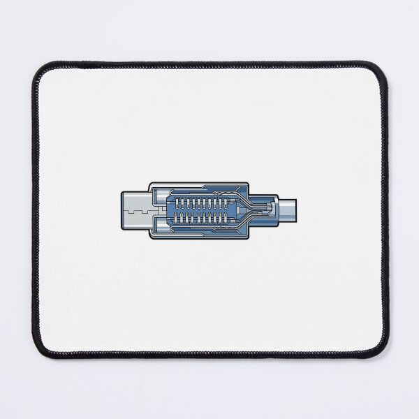 Item preview, USB-C Connector Cutaway - Custom Cable Keyboard Art designed and sold by Node & Switch.