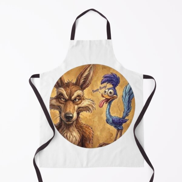 Item preview, Wile E Coyote and Roadrunner Retro Circle Art designed and sold by IvanaIka.