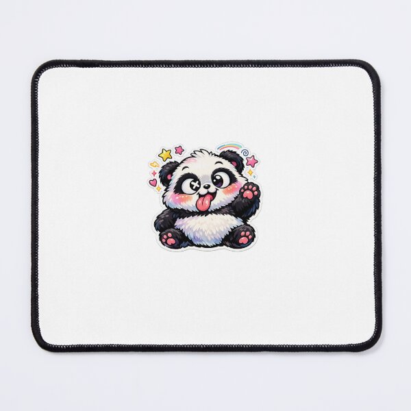 Item preview, Goofy Panda Sticker Kawaii Funny Animal Meme for Gen Z & Silly Friends designed and sold by CutePrintCorner.