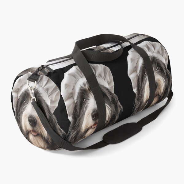 Item preview, Polish Lowland Sheepdog Chef Dog Funny Cooking Apron Hat designed and sold by LazyOwlStore.
