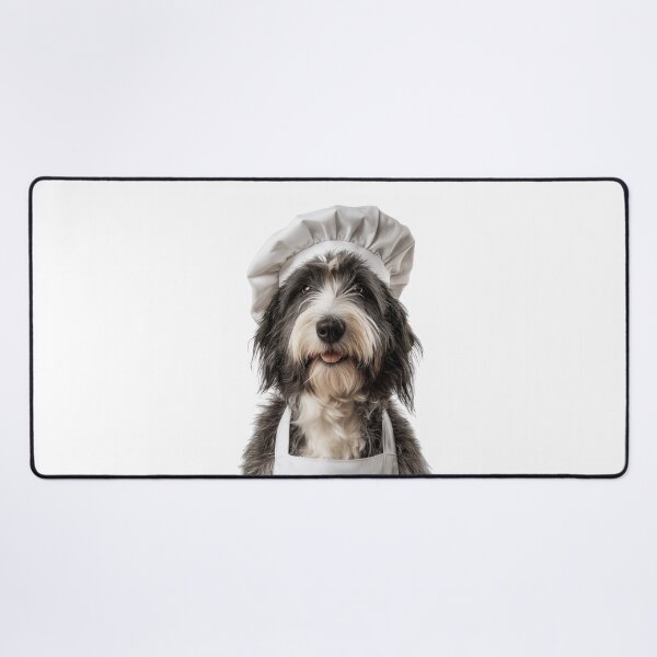 Item preview, Polish Lowland Sheepdog Chef Dog Funny Cooking Apron Hat designed and sold by LazyOwlStore.