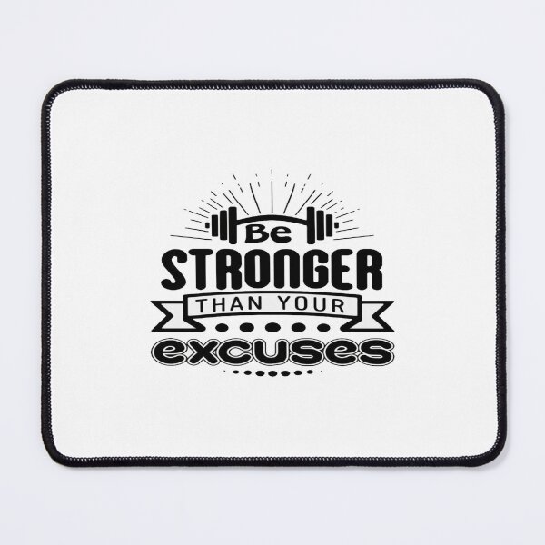 Item preview, Be Stronger Than Your Excuses – Bold Fitness Motivation Typography for Daily Discipline & Drive designed and sold by Bright Nest Studio.