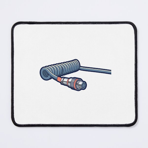 Item preview, Coiled Aviator Cable Illustration - Custom Keyboard Cable Art designed and sold by Node & Switch.