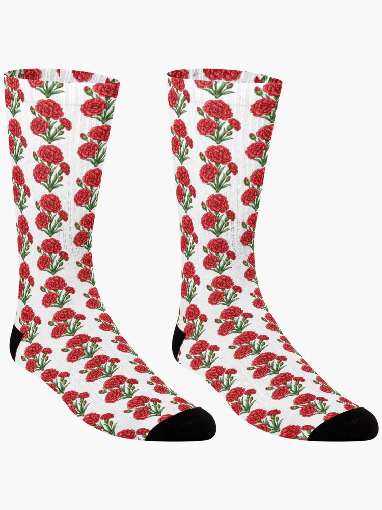 Thumbnail 3 of 5, Socks, Carnations designed and sold by GraphicsClub.