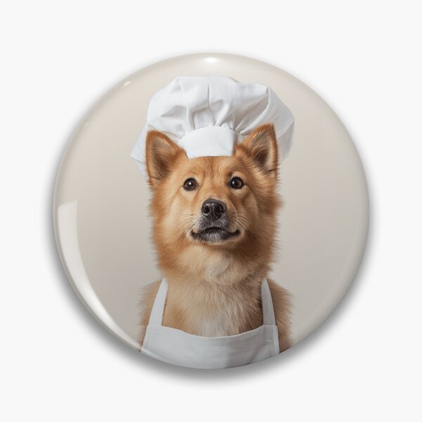 Item preview, Finnish Spitz Chef Dog Funny Cooking Apron Hat Cute Pet Portrait designed and sold by LazyOwlStore.