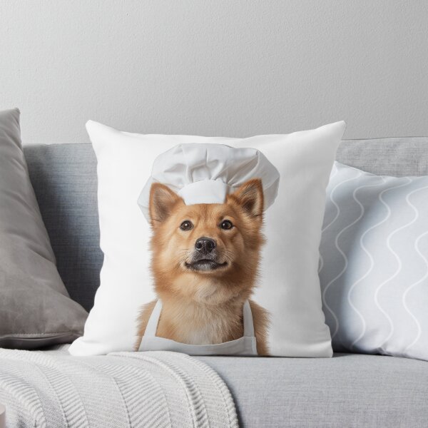 Item preview, Finnish Spitz Chef Dog Funny Cooking Apron Hat Cute Pet Portrait designed and sold by LazyOwlStore.