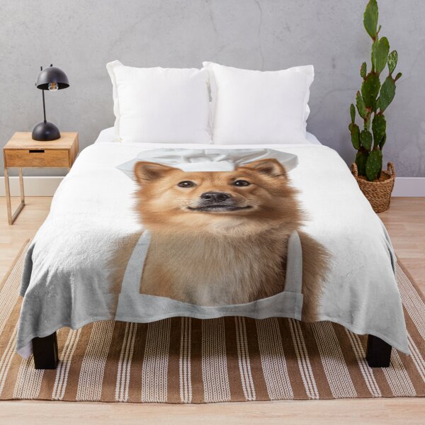 Item preview, Finnish Spitz Chef Dog Funny Cooking Apron Hat Cute Pet Portrait designed and sold by LazyOwlStore.