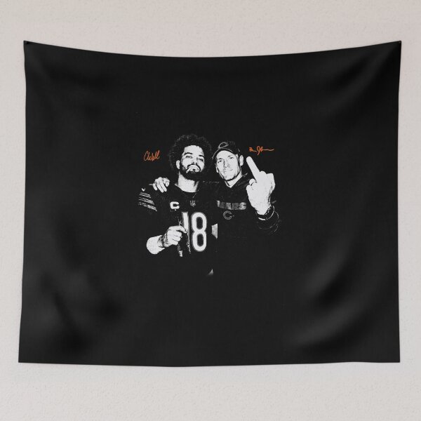 Artikelvorschau, Caleb Williams & Ben Johnson Chicago Football Vintage Signature entworfen und verkauft von GinaGrave.