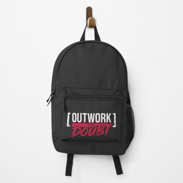 Item preview, Outwork The Doubt (Crimson Red) - Hardcore Workout Typography & Mental Toughness designed and sold by RetroNeon.