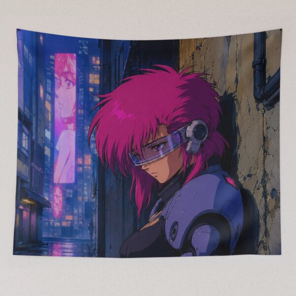 Item preview, Retro Cyberpunk Visor Girl designed and sold by bapupa.