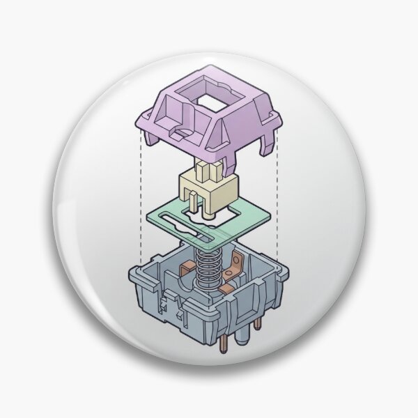 Item preview, Switch Film Mod Exploded View - Mechanical Keyboard Detail Art designed and sold by Node & Switch.