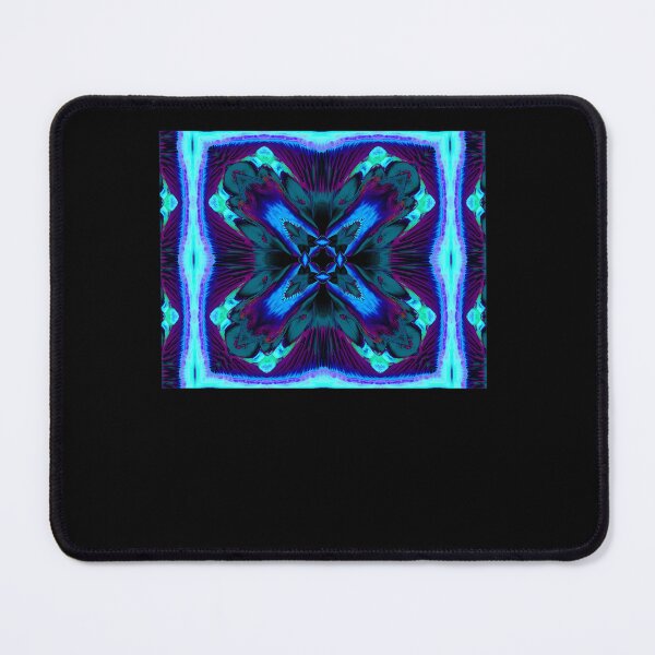 Item preview, Abstract Blue Kaleidoscope Geometric Pattern designed and sold by BILLS-SHOP.