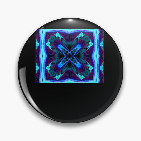Item preview, Abstract Blue Kaleidoscope Geometric Pattern designed and sold by BILLS-SHOP.