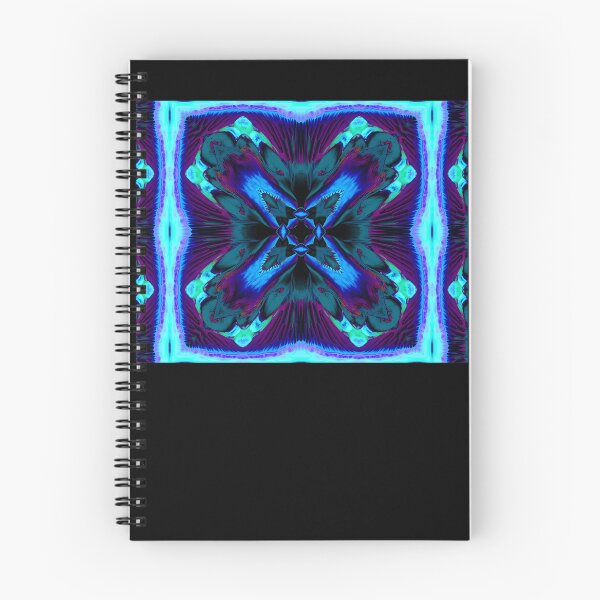 Item preview, Abstract Blue Kaleidoscope Geometric Pattern designed and sold by BILLS-SHOP.