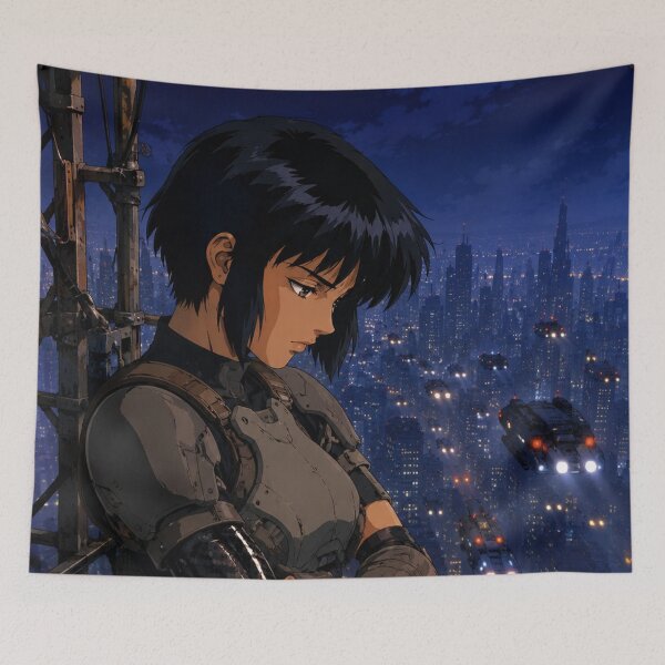 Item preview, Retro Cyberpunk Cyborg Girl designed and sold by bapupa.