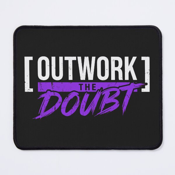 Item preview, Outwork The Doubt (Electric Violet) - Stoic Discipline & Sports Mindset Apparel designed and sold by RetroNeon.