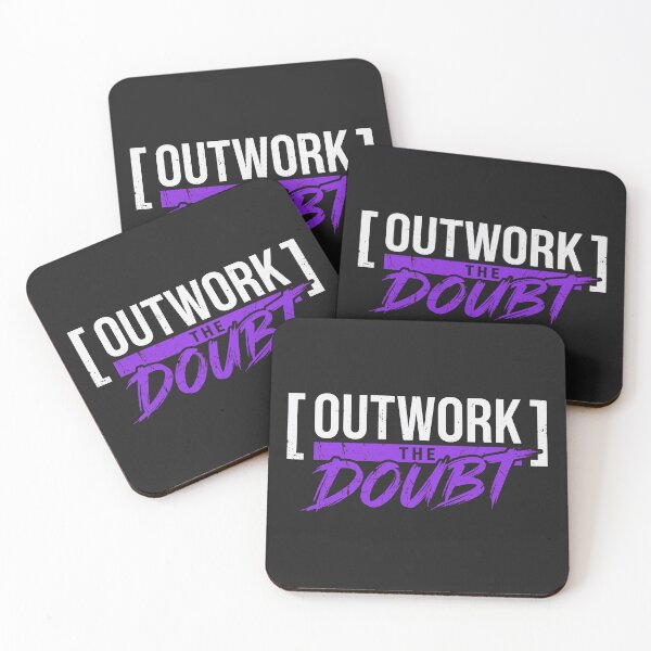 Item preview, Outwork The Doubt (Electric Violet) - Stoic Discipline & Sports Mindset Apparel designed and sold by RetroNeon.