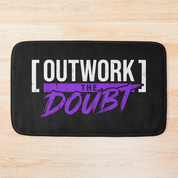 Item preview, Outwork The Doubt (Electric Violet) - Stoic Discipline & Sports Mindset Apparel designed and sold by RetroNeon.