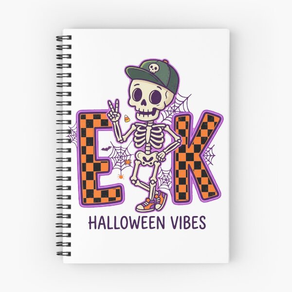 Item preview, Retro Skeleton Peace Sign EEK Halloween Vibes designed and sold by @SHINTOSARTSTORE.
