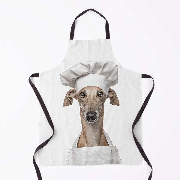 Item preview, Azawakh Chef Dog Funny Cooking Apron Hat Cute Pet Portrait designed and sold by LazyOwlStore.
