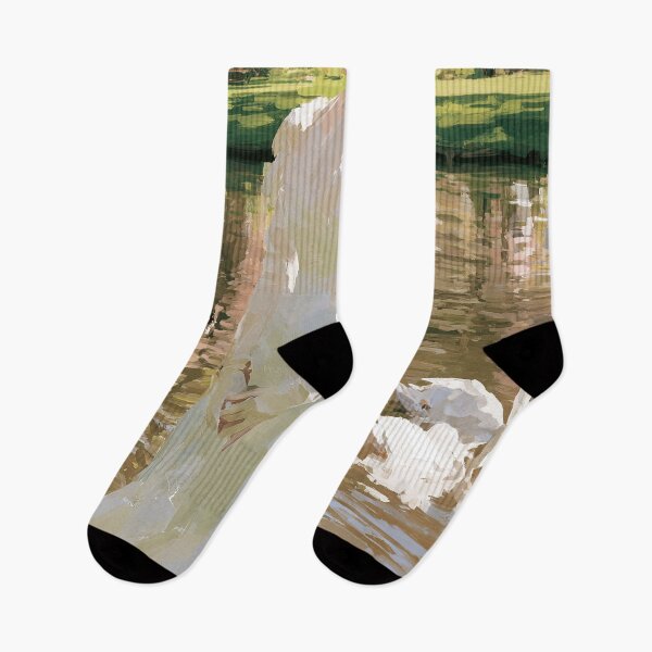 Item preview, Swan Serenade at Willowmere Pond designed and sold by Venon28.