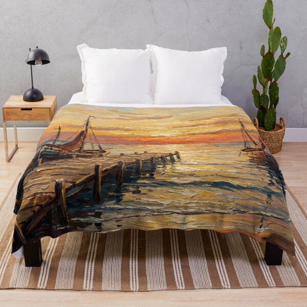 Item preview, Golden Beach Sunset – Coastal Serenity designed and sold by ArtAmbience.