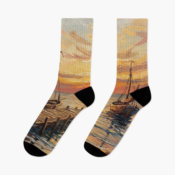 Item preview, Golden Beach Sunset – Coastal Serenity designed and sold by ArtAmbience.